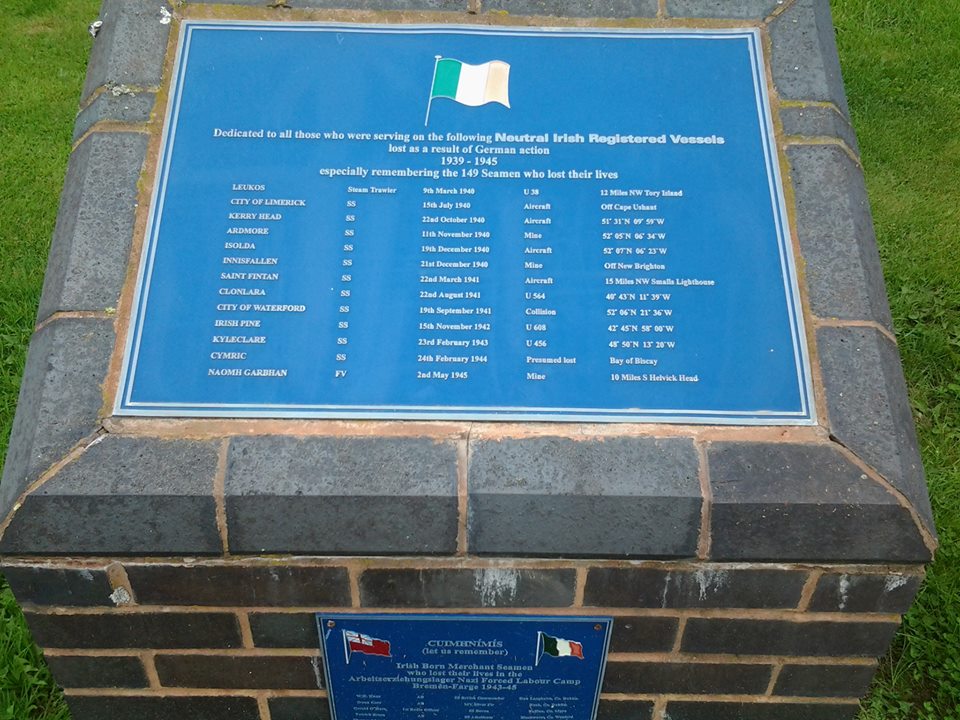 In Memory of Irish sailors killed in WW2