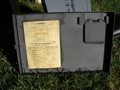 Reverse of Batterie Box Cover.