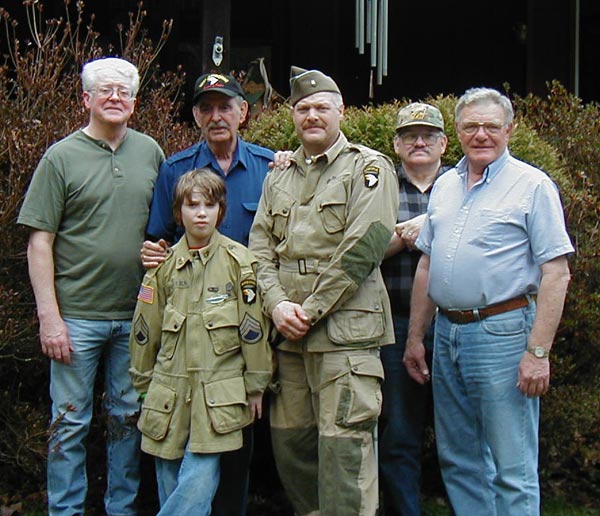 Pictured left to right, Dennis Chapin, Daryl “Shifty” Powers, Jimmy Radel Jr, Jim Radel, John Gilligbauer, and Richard Radel.